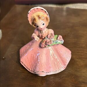 Vintage Josef Originals May Pink Lady Figurine - Home Accent